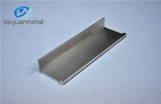 China Decorative Brushing Aluminum Extrusions Profile Corner With GB / 75237-2004 supplier