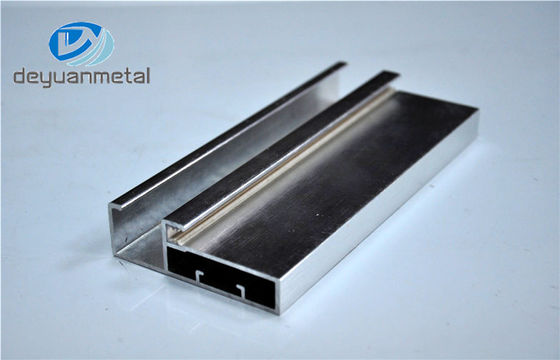 China 5.98 Meter Silver Polishing Aluminium Extruded Aluminium Profiles For Decoration With Cutting supplier