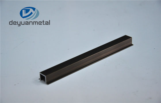 China Anodized Black Aluminium Profile , Temper T4 T5 T6  Aluminium Furniture Profiles supplier