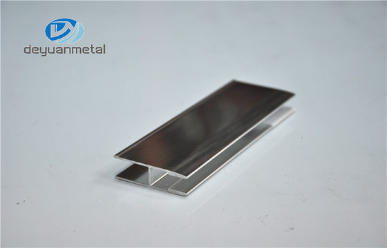 China Mirror Surface Aluminium Section Profile For Shower Enclosures , Alu H Profile supplier