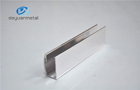 China Sliding Shower Door Profiles , Silver Open Style Shower Screen Profiles supplier