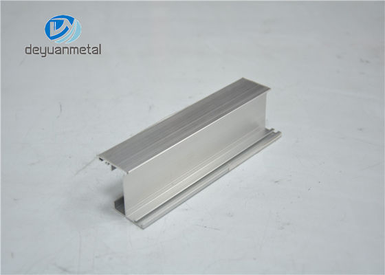 China 5.98 Meter Silver Anodized Aluminium Window Profiles Polished Surface Treatment supplier