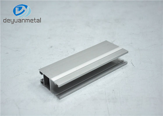 China Customized Shape Silver Aluminium Window Profiles For Office High Strength supplier