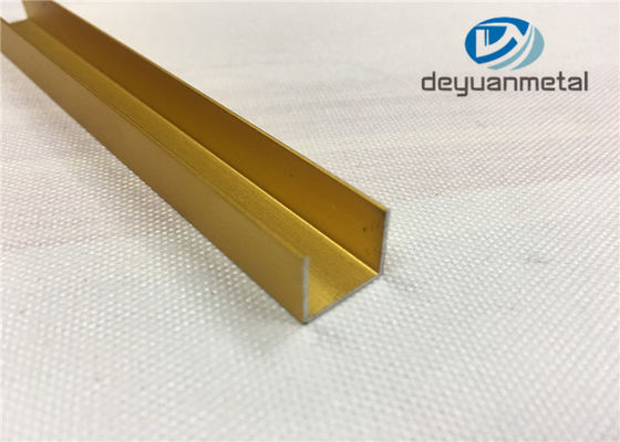 China Polishing U Shape Aluminium Profile , 6063-T5  Aluminum Tile Edge Trim supplier