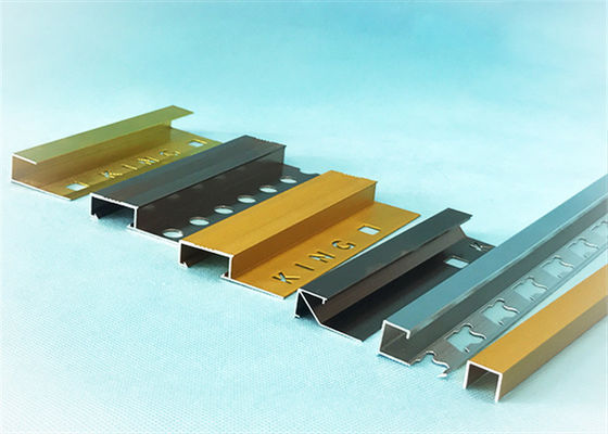 China Polishing Aluminium Trim Strip For Ceramic Border , 0.7mm -  2.0mm Thickness supplier