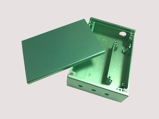 China Bright Green Extruded Aluminum Enclosures Digital Shell Polishing Surface supplier