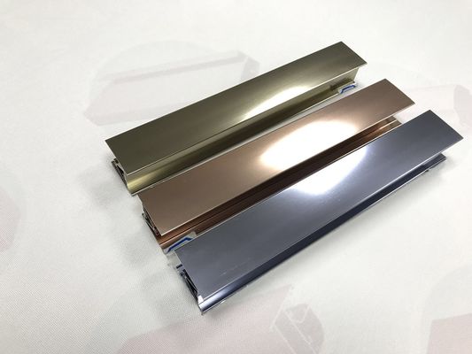 China Polishing Surface Alloy 6463 Aluminium Shower Profiles Silver Gold And Champange supplier