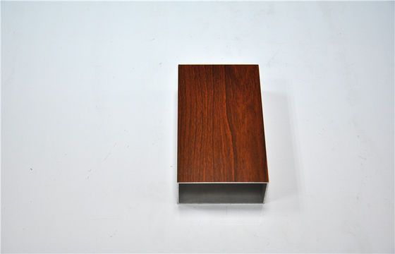 China Wood Grain  Aluminium Extrusion Profile For Windows And Doors , 6063-T5 supplier