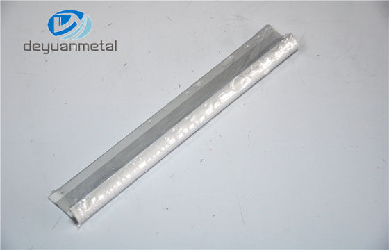China 6060-T5 / T6 Silver Polishing  Aluminum Extrusion Profile For Floor Strip supplier