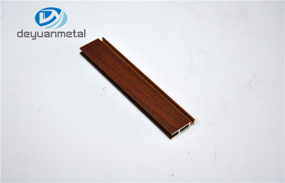 China Office Sliding Door Wood Grain Aluminum Profiles Alkali Resistance supplier