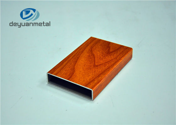 China Office Building Wood Grain Aluminum Profiles Shapes GB/75237-2008 supplier
