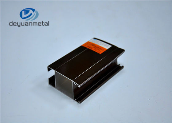 China Electrophoresis Bronze Aluminum Window And Door Frame Profile With Sand Blasting supplier