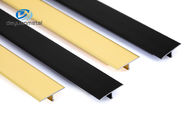 6063 Aluminum T Profiles 4mm Height 5--20μM Anodized Black Color