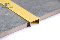 Anodized Aluminum U Profile Channel 0.8-1.2mm Thickness 6063 Alu Material Gold Color