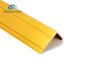 Anodized Aluminium L Profiles Golden Color 2.5m Length Alu6063 Material