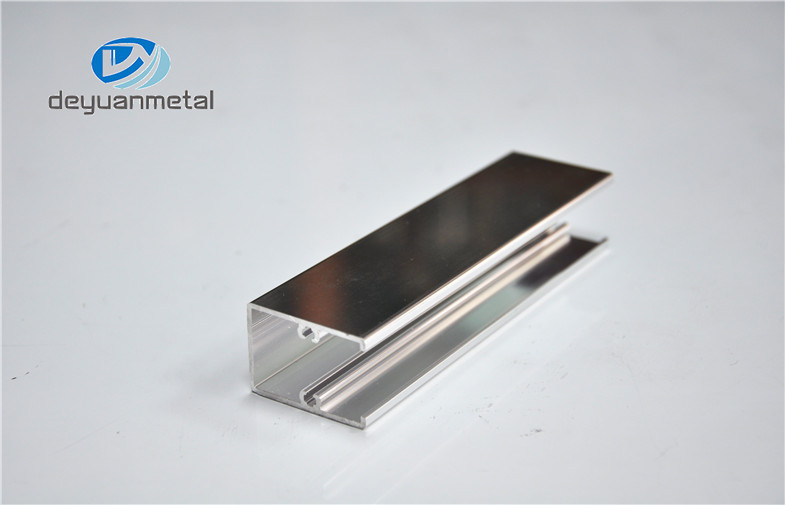 Alloy 6463 Bright Silver Aluminum Extrusion Profiles Aluminium U Channel