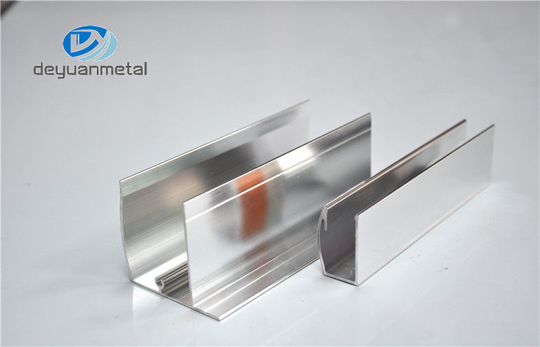 Standard Mirror Surface Aluminum Shower Door Frame With Alloy 6463 China Standard Mirror Surface Aluminum Shower Door Frame With Alloy 6463 Polished Supplier