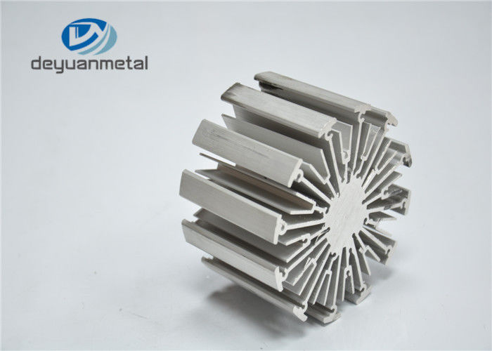 Heat Sink Silver Anodizing Extruded Aluminium Profiles