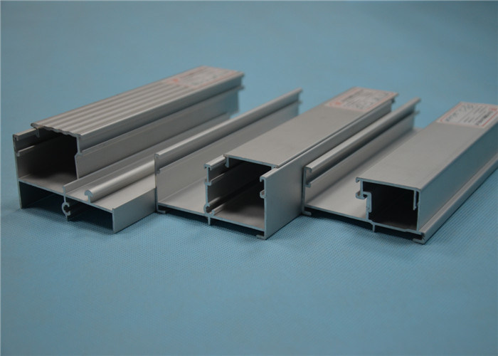Silver Anodized 6063 T5 Aluminium Construction Profiles , Extruded