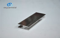 Mirror Surface Aluminium Section Profile For Shower Enclosures , Alu H Profile