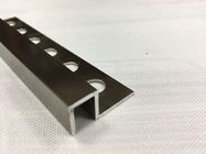 Aluminium Tile Edging Strip , Punched Processing Aluminium Alloy Profile