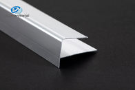 6463 Aluminum Stair Nosing Edge Trim F Shaped Mill Finished Anodized
