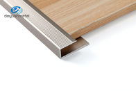 6063 Aluminium Floor Edging Trim Strip 1.0mm Thickness SGS Standard Floor Trim