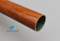 Wooden Grain Aluminum Pipe Tube Antirust Electrophoresis Surface 6061 T6 powder coating