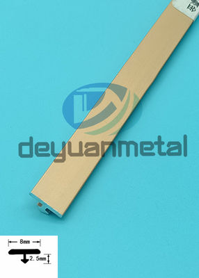 Decorative Aluminum T Molding Profiles Transition Strip for Tile