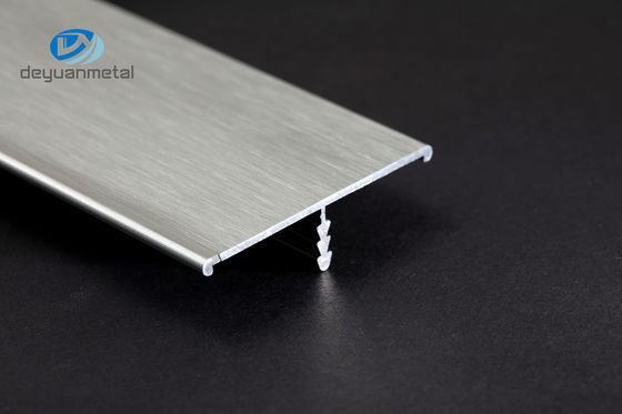 Extruded Aluminum T Profiles 2.5m Length Shiny Rose Gold Electrophoresis Brushed