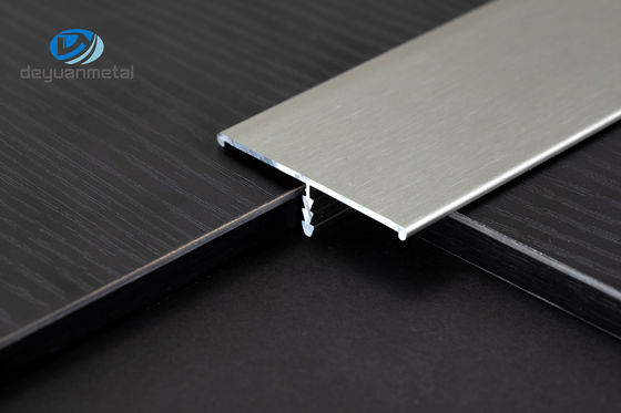 Extruded Aluminum T Profiles 2.5m Length Shiny Rose Gold Electrophoresis Brushed