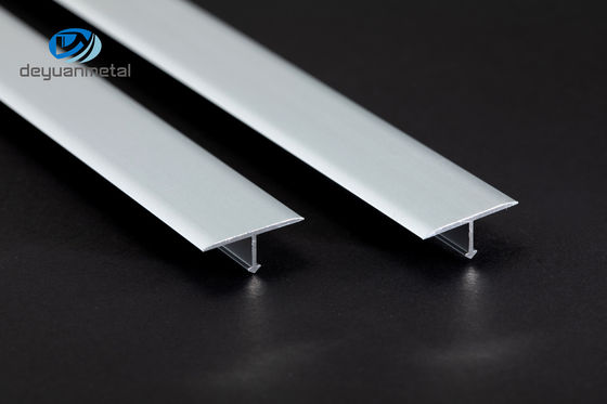 Electrophoresis T8 Aluminum T Profiles 3.5mm Height For Kitchen Tile