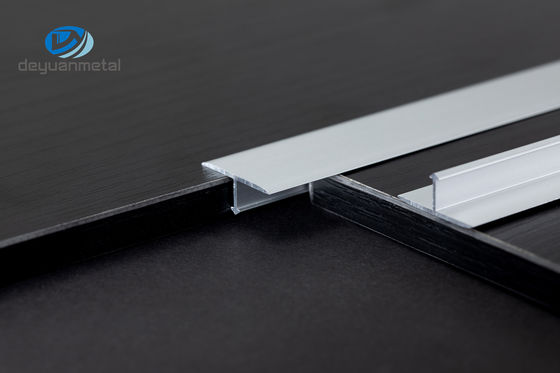 Electrophoresis T8 Aluminum T Profiles 3.5mm Height For Kitchen Tile