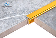 Golden 6063 Aluminum T Profiles ISO9001 Approved 10.5mm Height