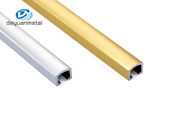 10mm Width T6 Aluminium U Channel Profile Bright Gold For Demarcation Line