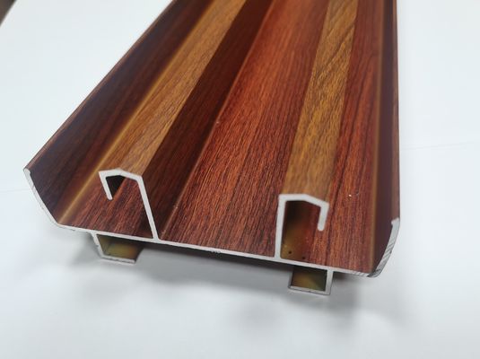 6063 Aluminium Sliding Profile Two Tracks Sliding Window And Door Wooden Grain Profiles