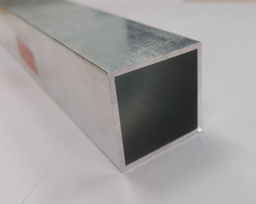 Mill Finish Aluminum Square Tube Extrusion Profiles In 2mm Thickness Customized