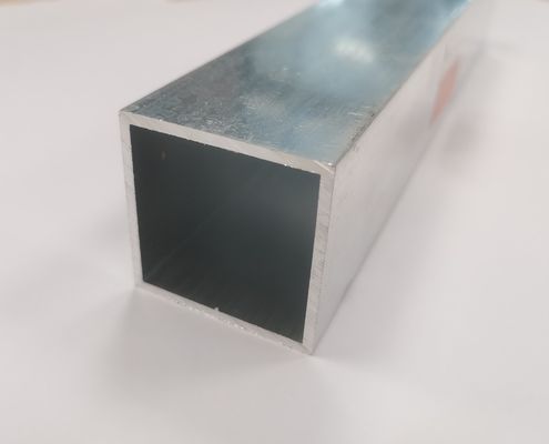 Mill Finish Aluminum Square Tube Extrusion Profiles In 2mm Thickness Customized