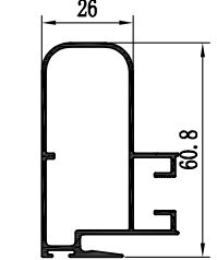 Aluminium Profile with Alloy 6063 Powder Coating for Patio Doors and Windows