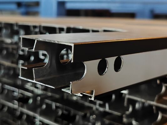 Aluminium Sliding Profile Manufactured With Powder Coating For South Africa Market