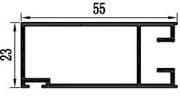 Aluminium Sliding Profile Manufactured With Powder Coating For South Africa Market