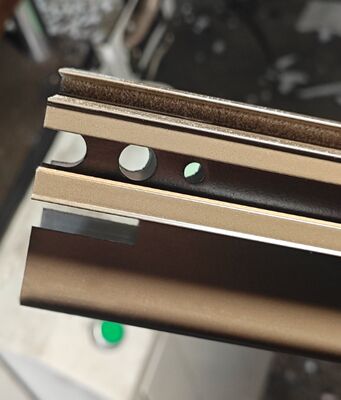 Aluminium Sliding Profile Manufactured With Powder Coating For South Africa Market