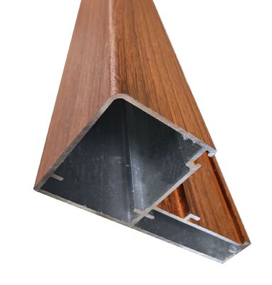 Aluminium Casement windows profiles with wooden grain for Latin American market