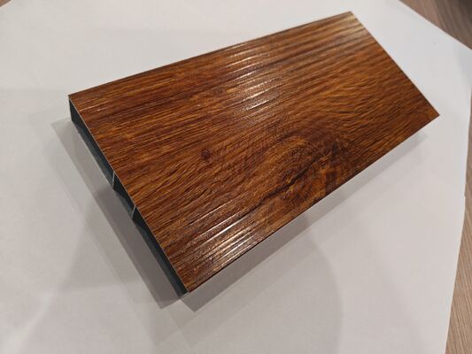 6063 Aluminium Extrusion Profiles with Wooden Grain with texture Custom made