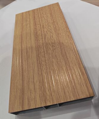 6063 Aluminium Extrusion Profiles with Wooden Grain OAK with texture Custom made