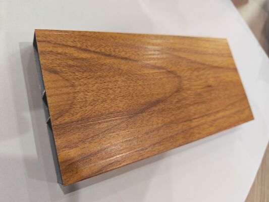 6063 Aluminium Extrusion Profiles with Wooden Grain OAK with texture Custom made
