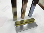 Polishing Surface Alloy 6463 Aluminium Shower Profiles Silver Gold And Champange