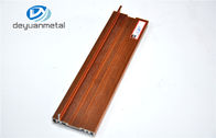 6063 T5 Wood Grain  Aluminum Windows Profile For Household And Office Room