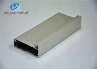 Silver Anodized Aluminium Extrusion Profile For Aluminium Cabinet Decoration , 6063-T5