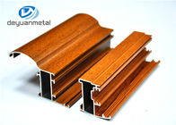 Customized Wood Grain Aluminum Profiles For Doors Wear Resistance